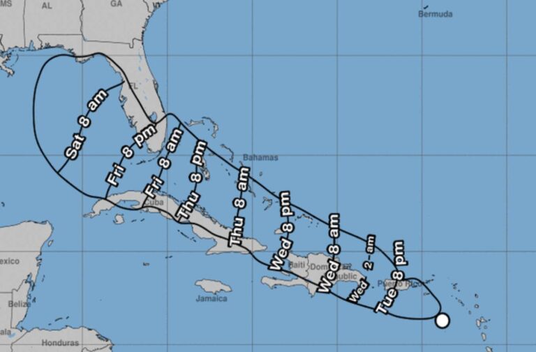 Emiten alertas y avisosde tormenta tropical para Puerto Rico, Haiti, República Rominicana y parte de Bahamas