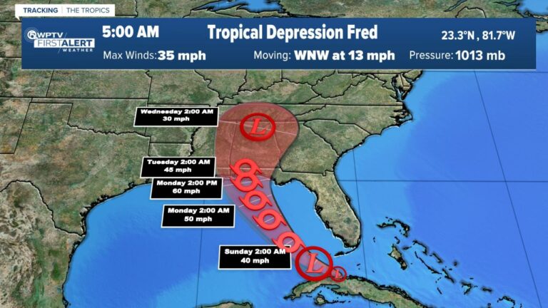 Se forma la tormenta tropical Grace y Fred se mueve más al oeste
