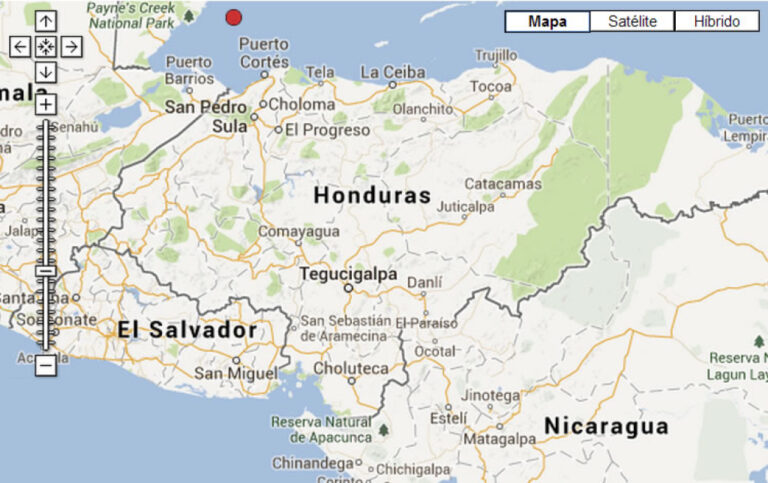 Sismo de 5,2 grados en la escala Ritcher sacudió hoy a Honduras