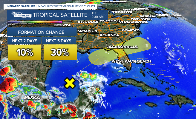 Perturbación tropical se moverá hacia Florida y el huracán Larry continúa como categoría 3