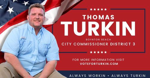 “Yo soy el único candidato que no ha aceptado dinero para la campaña, de los grupos de desarrollo de la ciuddad” Thomas Turkin, candidate a la Comisión de Boynton Beach por el Distrito 3