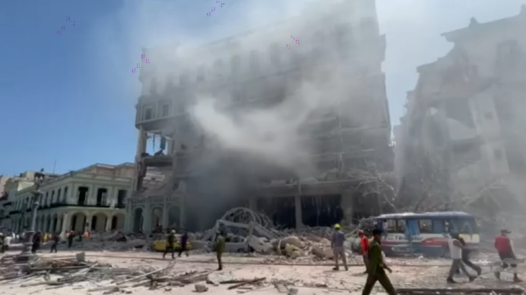 Explosión en un hotel en La Habana deja saldo de ocho muertos y 13 desaparecidos