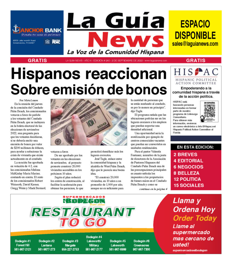 La Guia News Digital 02 de septiembre, 2022