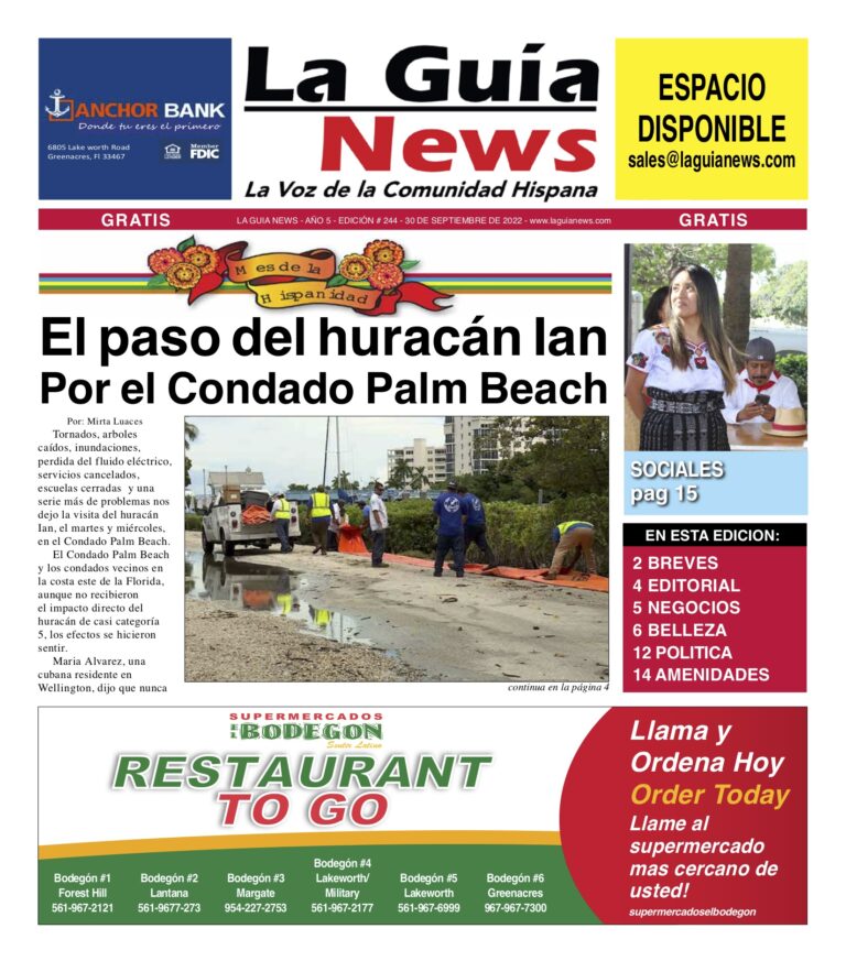 La Guia News Digital 30 de septiembre, 2022