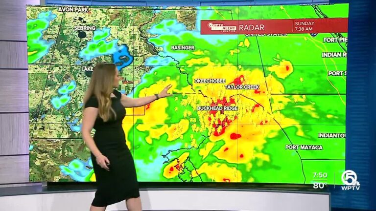 Aviso de tornado hasta las 2 p.m. para el Condado Palm Beach y la Costa del Tesoro