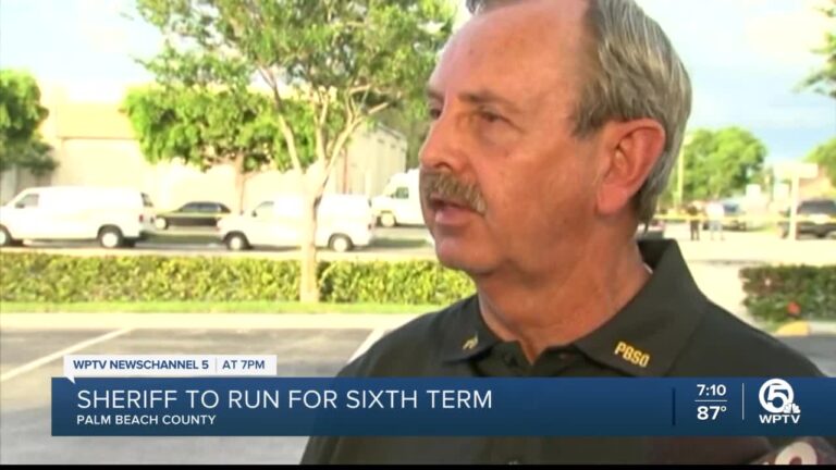 Ric Bradshaw sheriff del Condado Palm Beach anunció que se postulará para un sexto término