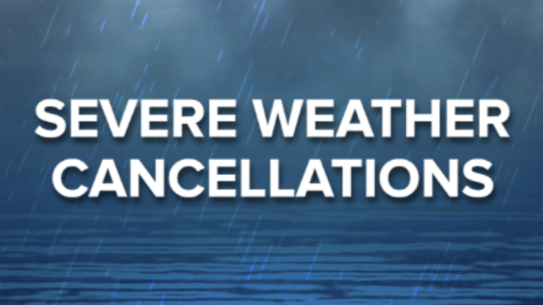 Eventos cancelados, playas cerradas debido a amenaza de clima severo